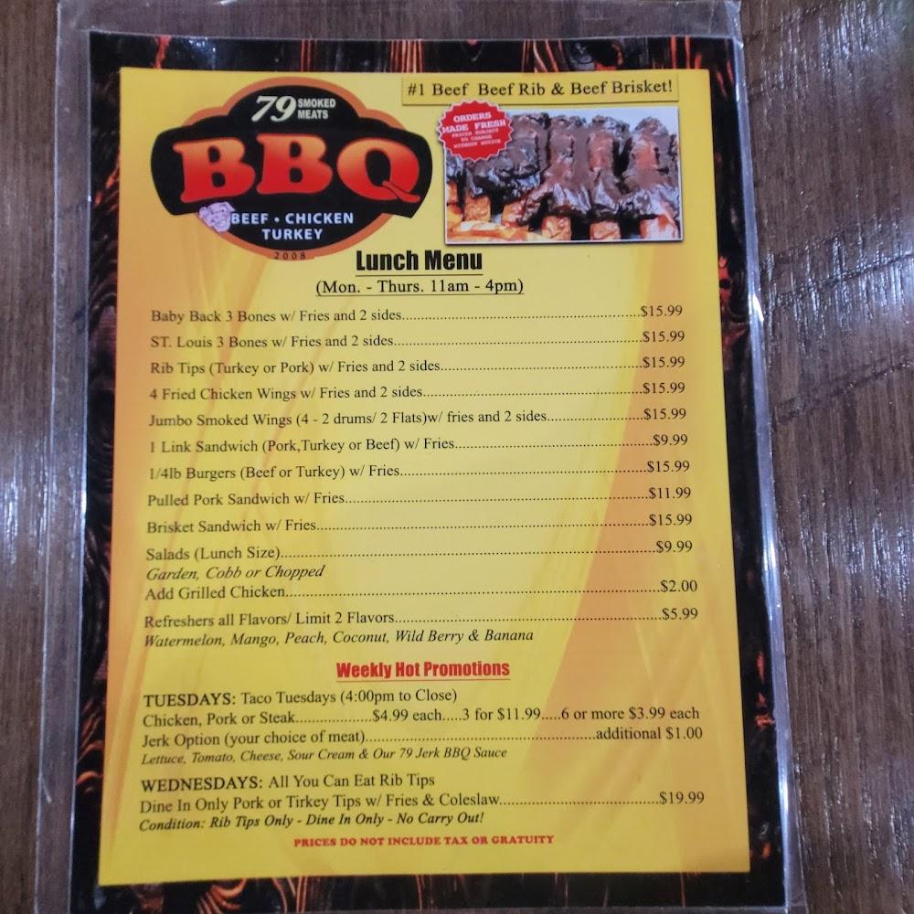 79 BBQ Smoked Meats Menu image 4